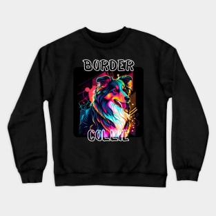 Graffiti Style - Cool Border Collie 5 Crewneck Sweatshirt